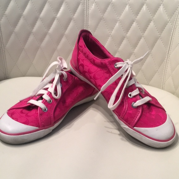 Coach Shoes - Coach Barrett pink sneakers